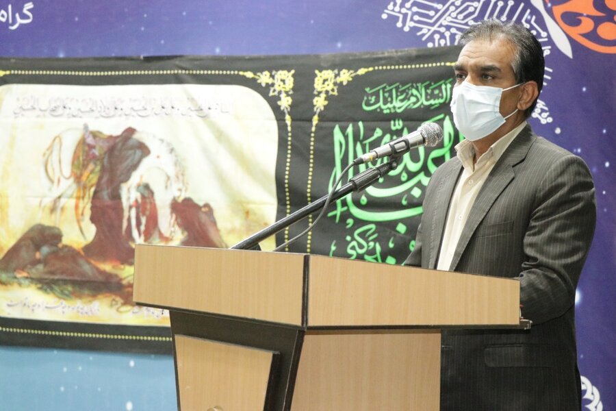 برگزاری مراسم گرامیداشت اربعین حسینی در بهزیستی استان کرمان