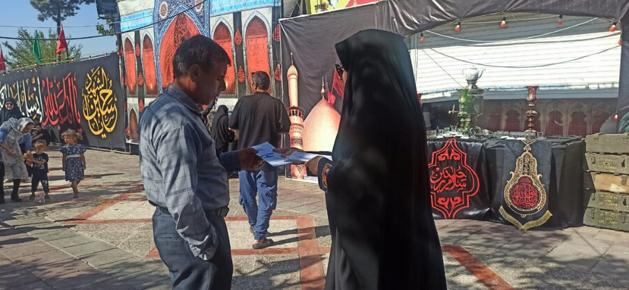 ملارد| حضور کارشناسان اورژانس اجتماعی در مراسم اربعین حسینی