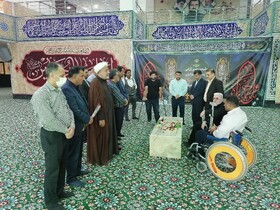 کارکنان بهزیستی خوزستان به مقام شامخ شهدا ادای احترام کردند