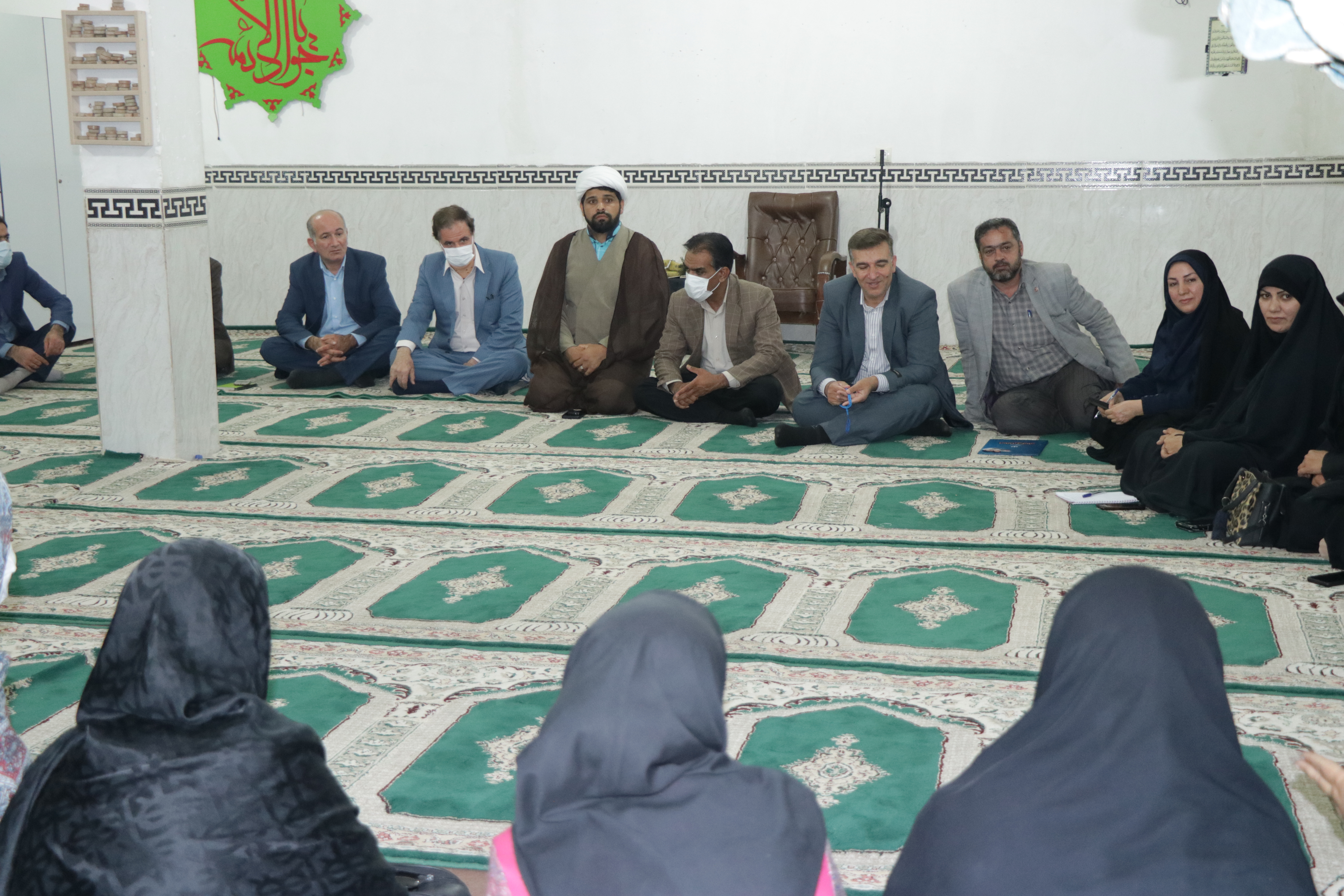 حضور مدیرکل بهزیستی استان در مسجد جوادالائمه شهرک شهید همت