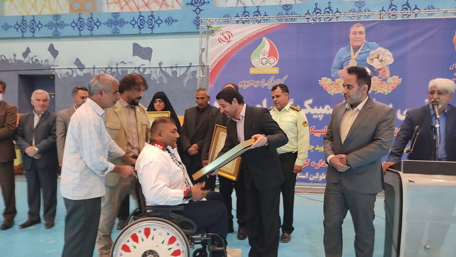 🔷🔶 در مراسمی به مناسبت ۲۴ مهر ماه روز ملی پارالمپیک ازورزشکاران معلول تجلیل شد + تصاویر