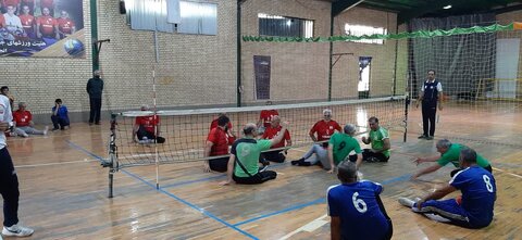 گزارش تصویری | برگزاری مسابقه چهار جانبه والیبال نشسته