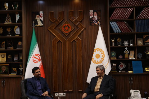 دیدار آقای مهندس امیر یزدی شهردار منطقه 12 تهران با ریاست سازمان