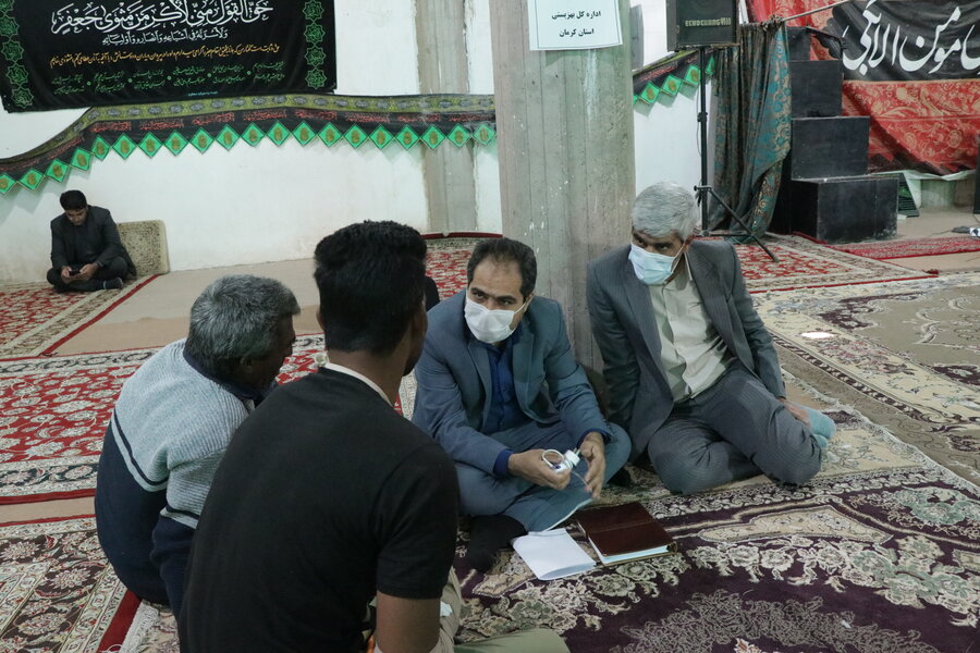 حضورمددکاران بهزیستی در اردوی جهادی در منطقه شهداد