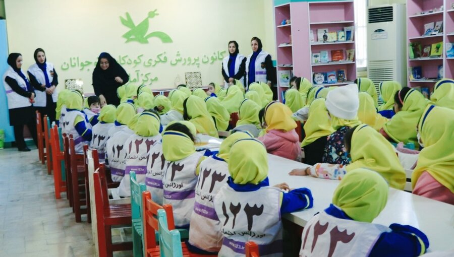 آمل׀ برنامه آگاه سازی از خدمات ۱۲۳ در حوزه کودکان برگزار شد