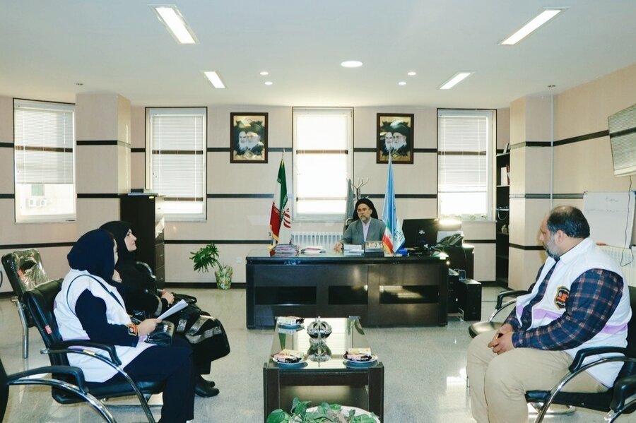 آمل׀ رئیس اداره بهزیستی شهرستان آمل با رئیس دادگستری این شهرستان دیدار کرد