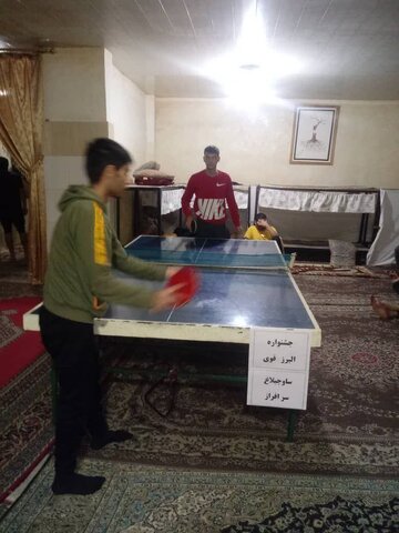 برگزاری مسابقات ورزشی در کمپ مردان پیک رهایی البرز  شهرستان ساوجبلاغ