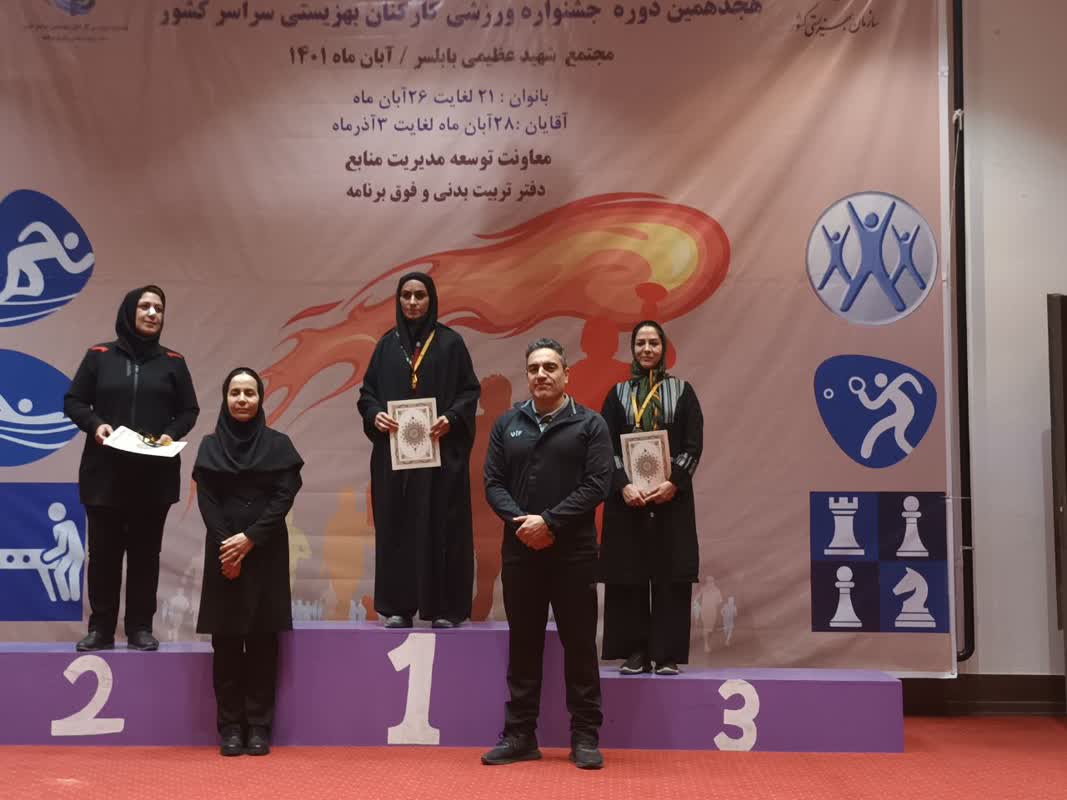 کسب مقام سوم شنا  در هجدهمین جشنواره ورزشی کارکنان بهزیستی کشور