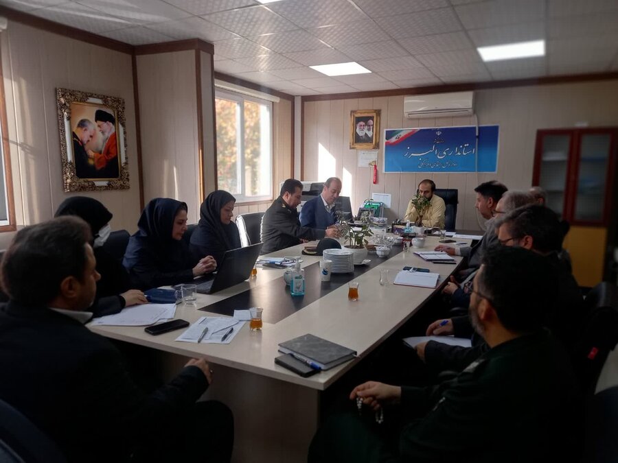 اولین جلسه کارگروه رصد آسیب های اجتماعی در استان البرز