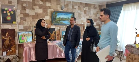 چالوس׀  سرپرست اداره بهزیستی چالوس از نمایشگاه دستاوردهای مرکز جامع توانبخشی رشد نو شهرستان نوشهر بازدید کرد