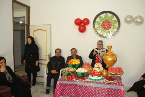 برگزاری جشن یلدای مهربانی در مراکز روزانه ذهنی حرفه آموزی (ساعی) و بیماران روان (مهرگان) اردبیل