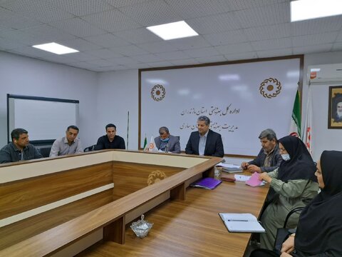 ساری׀ برگزاری جلسه نظارت و آموزش تسهیلات بند (ب) تبصره ۱۶در بهزیستی شهرستان ساری