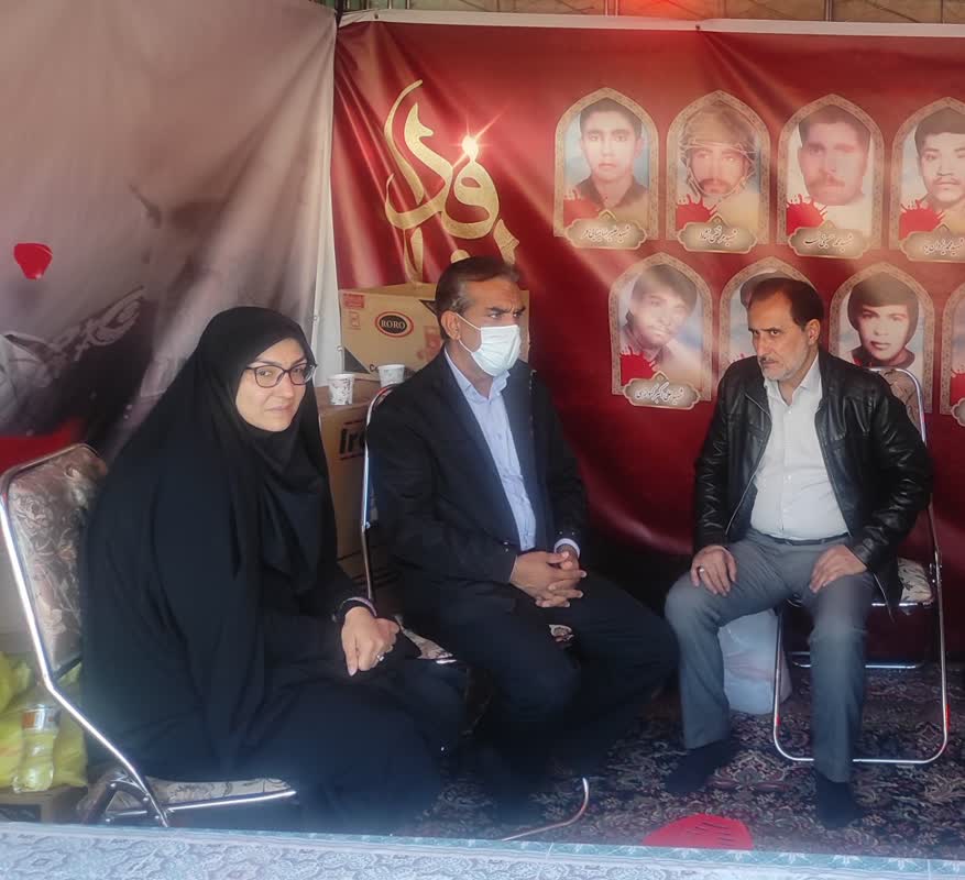 حضور مدیرکل بهزیستی استان کرمان در موکب شهدای بهزیستی