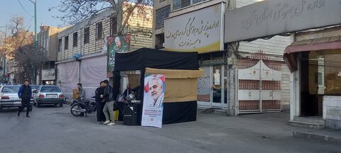 گزارش تصویری | برپایی ایستگاه صلواتی به مناسبت سومین سالگرد شهادت سردار شهید حاج قاسم سلیمانی