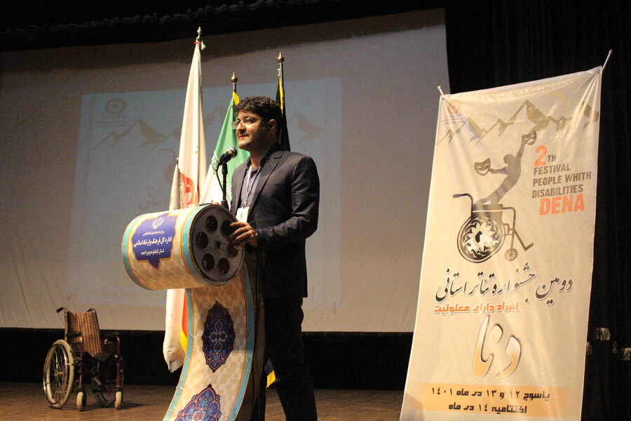 یادداشت معاون توانبخشی بهزیستی استان برای پایان دومین جشنواره تئاتر استانی 