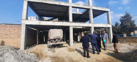 گزارش تصویری| بازدید از ساختمان در حال ساخت اداره بهزیستی عجب شیر