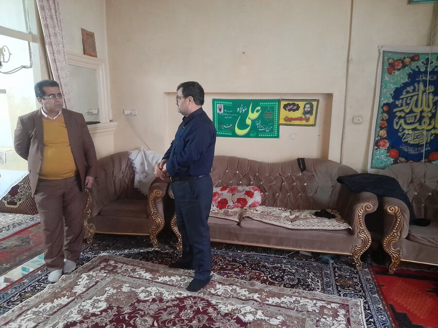بهارستان| بازدید از منزل خانواده دارای دو معلول بهارستان| بازدید از منزل خانواده دارای دو معلول