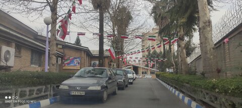 فضا سازی اداره کل بهزیستی استان مازندران به مناسبت ایام الله مبارک دهه فجر