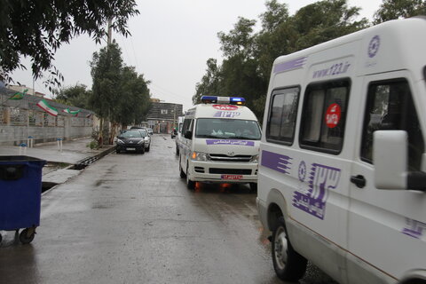 گزارش تصویری| مانور خودروهای اورژانس اجتماعی در مهران