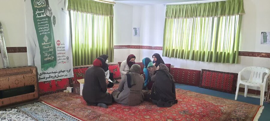  برگزاری اردوی جهادی - درمانی در روستای برمەتپە شهرستان قروه