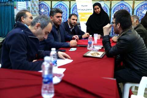 دیدار مسعولان بهزیستی با مردم شهر ری مسجد ارشاد