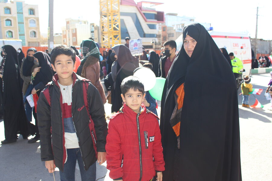 راهپیمایی 22 بهمن باحضور کارکنان بهزیستی استان