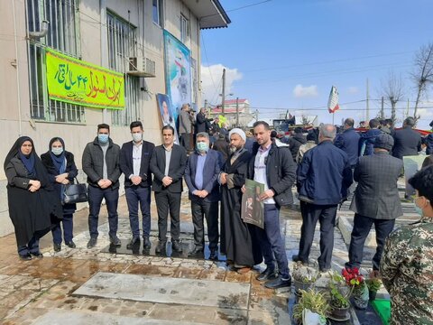 شفت | حضور رئیس و کارکنان بهزیستی شهرستان شفت در مراسم یوم الله ۲۲ بهمن