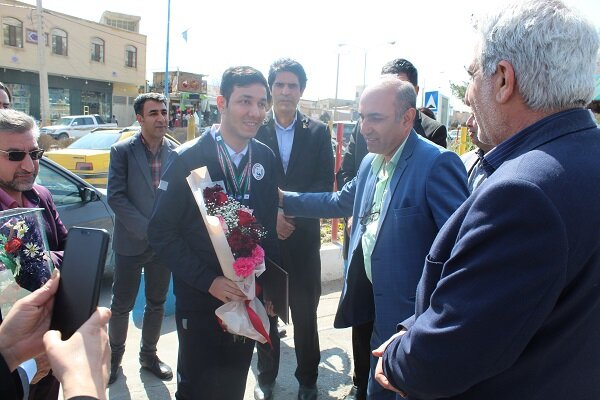 شهرضا|مراسم استقبال از پوریا جمالی دارنده مدال طلا و نقره مسابقات آسیا اقیانوسیه