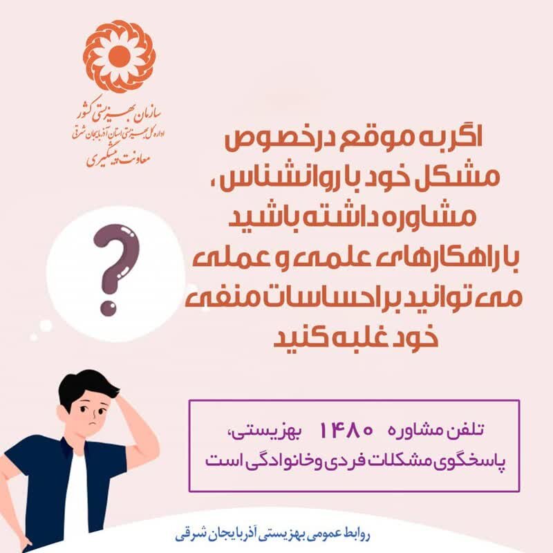 اینفوگرافی| مشاوره به موقع با روانشناسان و غلبه بر احساسات منفی