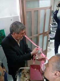 افتتاح سالن هنر درمانی موسسه خیریه نرجس اقلید با حضور استاندار و مدیر کل بهزیستی فارس
