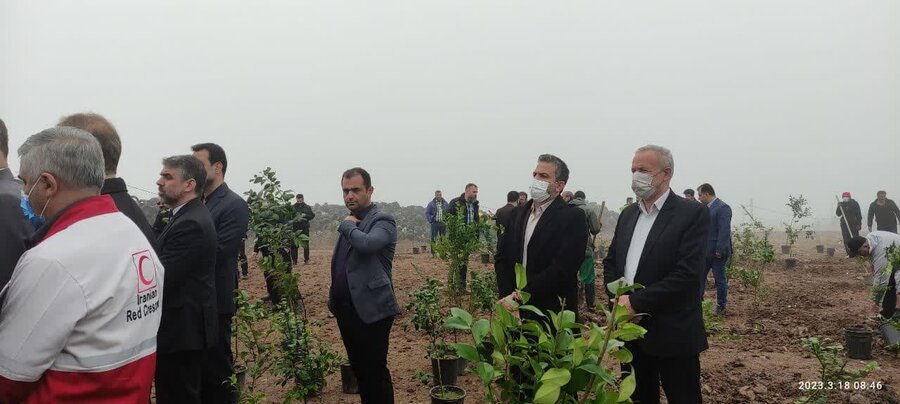 کاشت نهال در سراوان رشت آغاز شد / تاکید استاندار گیلان بر ایجاد نمایشگاه‌های درخت‌های هیرکانی در لندفیل سراوان