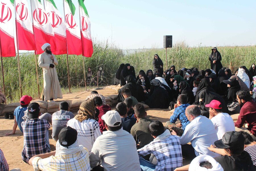 فیلم|اردوی فرهنگی تفریحی فرزندان بهزیستی خوزستان به مناطق عملیاتی جنوب