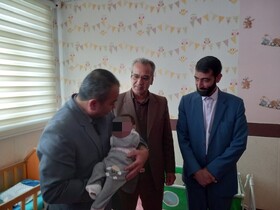حضور استاندار در اولین روز سال جدید در شیرخوارگاه خانم النبیاء (ص) استان خراسان جنوبی