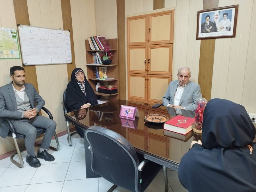دیدار نوروزی نماینده مردم رشت در مجلس شورای اسلامی با رئیس بهزیستی رشت