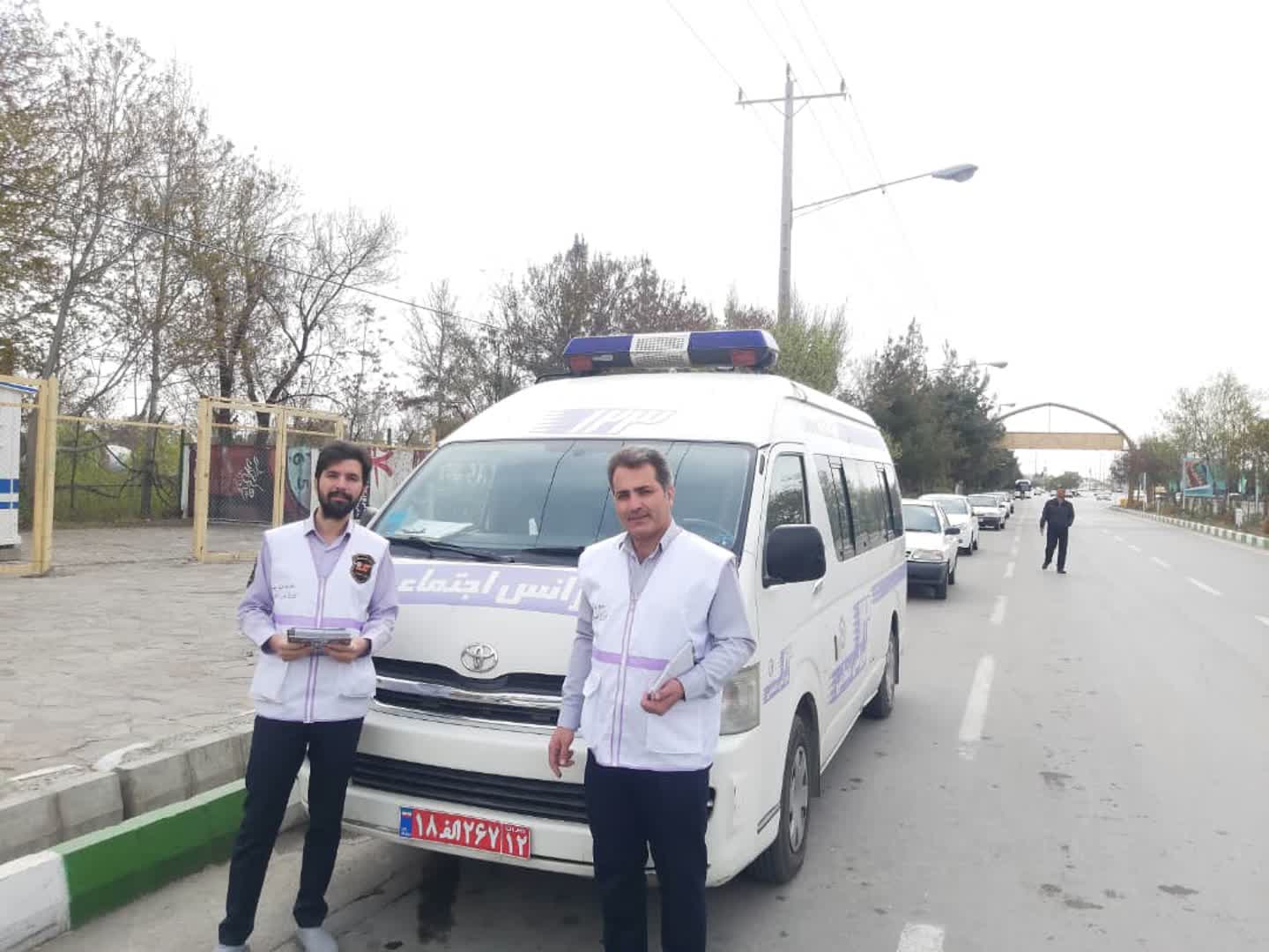 ارایه خدمات تخصصی به مسافران نوروزی توسط تیم های سیار اورژانس اجتماعی خراسان رضوی
