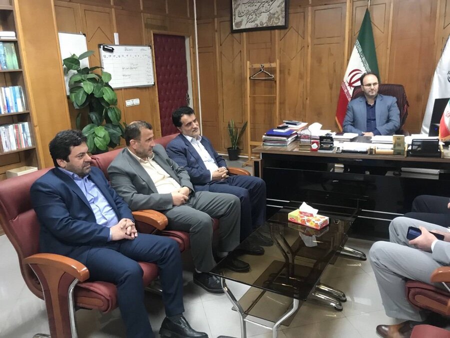 رضوانشهر | دیدار نوروزی رئیس بهزیستی رضوانشهر با فرماندار شهرستان رضوانشهر