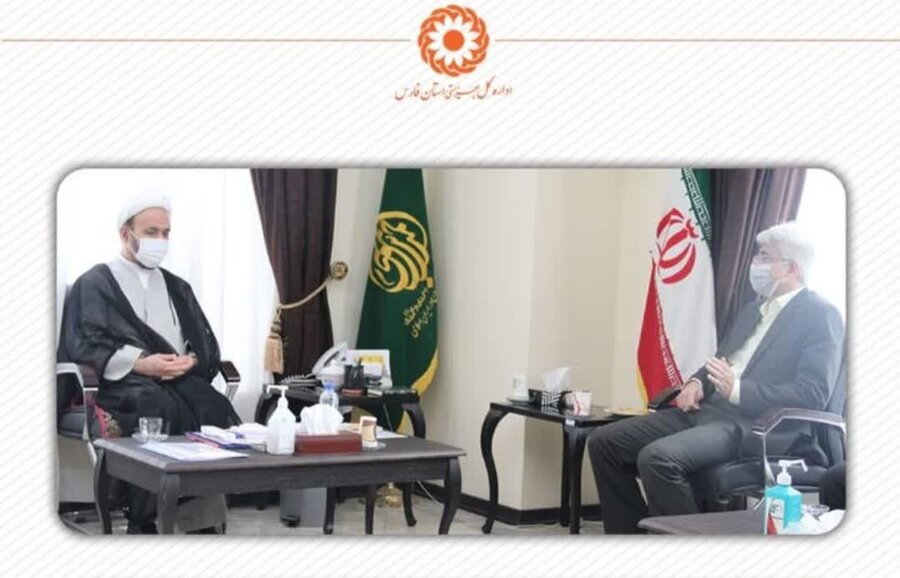 جلسه مدیران دستگاه های زیر مجموعه وزارت کار با تولیت آستان مقدس احمدی و محمدی(ص) با حضور مدیر کل بهزیستی فارس