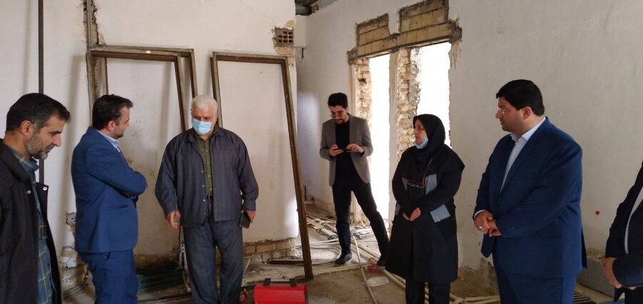 بازدید مدیرکل بهزیستی گیلان از ساختمان در حال ساخت "خانه شبانه روزی دخترانه شهید حاتمی" در رشت