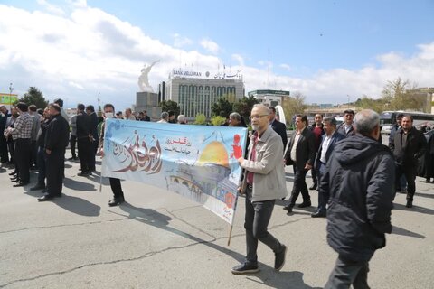 کزارش تصویری | حضور مدیرکل و کارکنان بهزیستی کردستان در راهپیمایی روزجهانی قدس