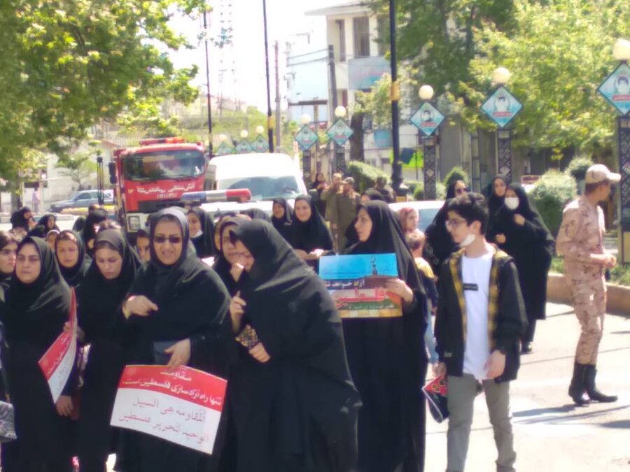 تالش | حضور رئیس و کارکنان بهزیستی شهرستان تالش در راهپیمایی روز جهانی قدس