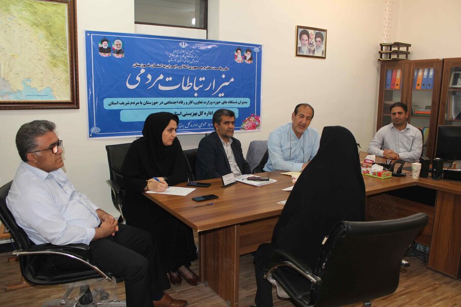 دومین روز ستاد ارتباطات مردمی ریاست جمهوری در بهزیستی خوزستان 