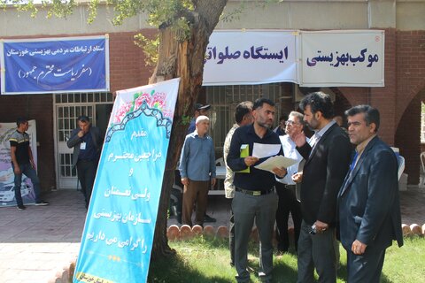 بازدید معاون رفاه و امور اقتصادی وزارت تعاون از ستاد ارتباطات مردمی بهزیستی خوزستان