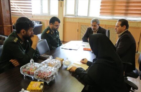 نشست مدیرکل بهزیستی کردستان با معاون بسیج مساجد و محلات سپاه بیت‌المقدس کردستان