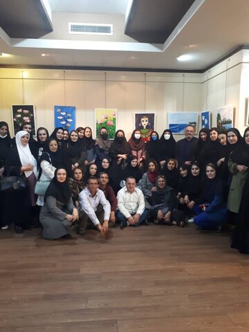 لاهیجان | برگزاری اختتامیه کارگاه هشت روز هنرهای تجسمی ویژه تسهیلگران بهزیستی در شهرستان لاهیجان