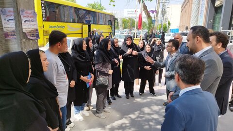 گزارش تصویری | آیین بدرقه توانخواهان تحت پوشش بهزیستی استان به مشهد مقدس