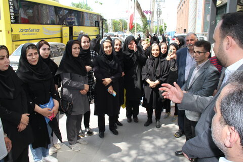 گزارش تصویری | آیین بدرقه توانخواهان تحت پوشش بهزیستی استان به مشهد مقدس