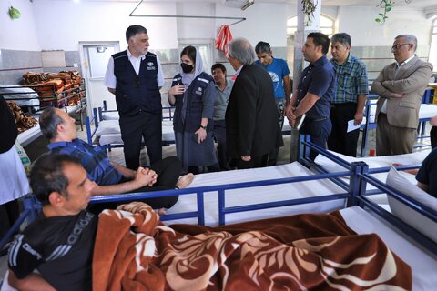 گزارش تصویری| مراسم راه اندازی اتاق های ایزوله تجهیز شده مراکز توانبخشی و مراقبتی شبانه روزی توسط سازمان بهداشت جهانی تحت پروژه ECHO