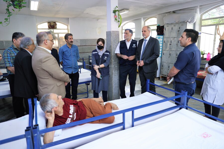 Launching equipped isolation rooms of boarding ceremony rehabilitation  by WHO
