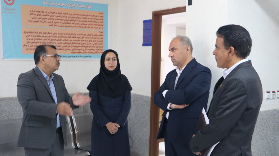 بازدید رئیس سازمان مدیریت و برنامه ریزی استان از اداره کل بهزیستی و اداره بهزیستی شهرستان بجنورد