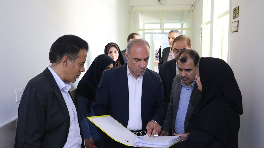بازدید رئیس سازمان مدیریت و برنامه ریزی استان از اداره کل بهزیستی و اداره بهزیستی شهرستان بجنورد